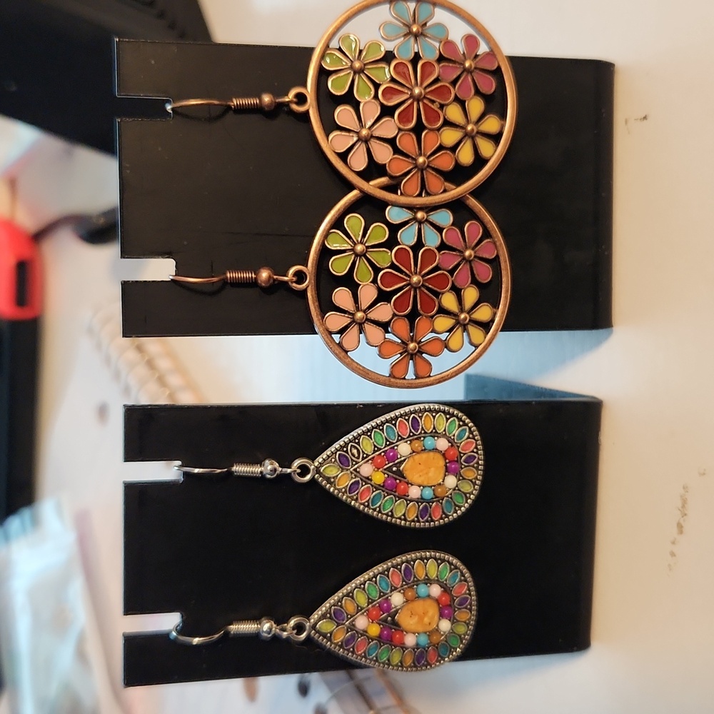 Two Pair New Boho Style Earrings